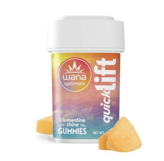 Wana | Clementine Shine | 10MG THC:100MG CBG:100MG CBD | Quick Lift Gummies