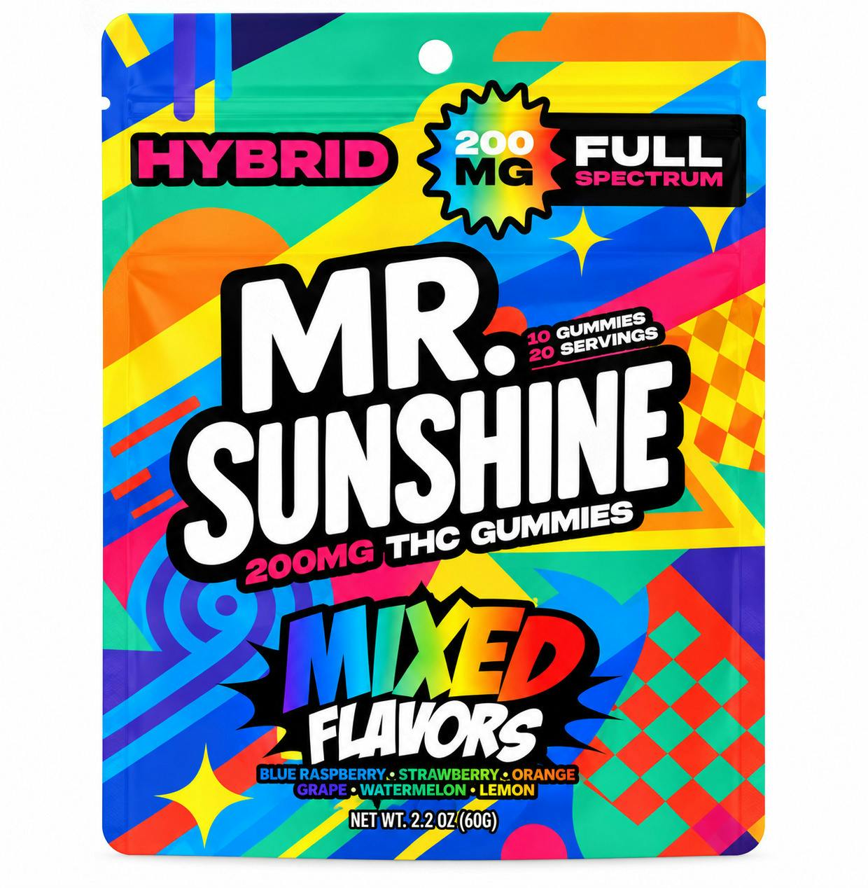 Mr. Sunshine | Mixed Flavors | 200MG Gummies