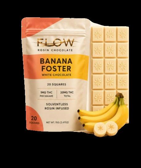 Flow | Banana Foster | 20mg White Chocolate Bar