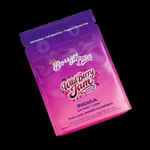 Boujee Bites | Wild Berry Jam | 200mg Live Rosin Gummies