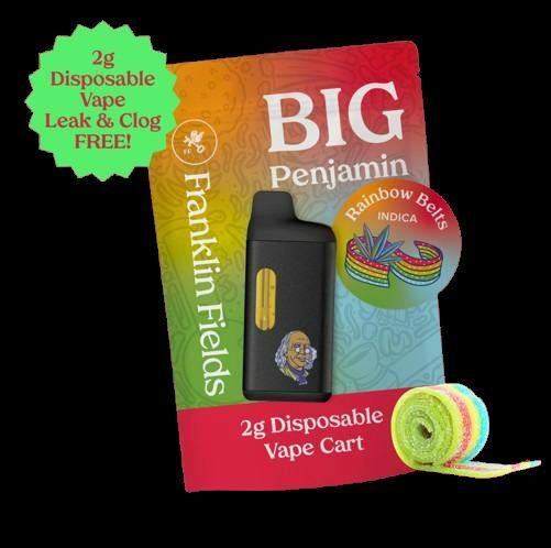 Franklin Fields | Rainbow Belts | 2g Disposable Vape
