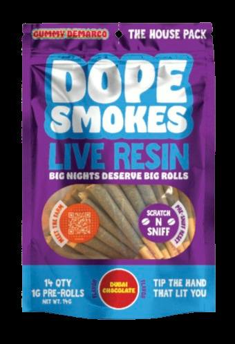 Dope Smokes | Dubai Chocolate | 14-Pack Infused Pre-Rolls