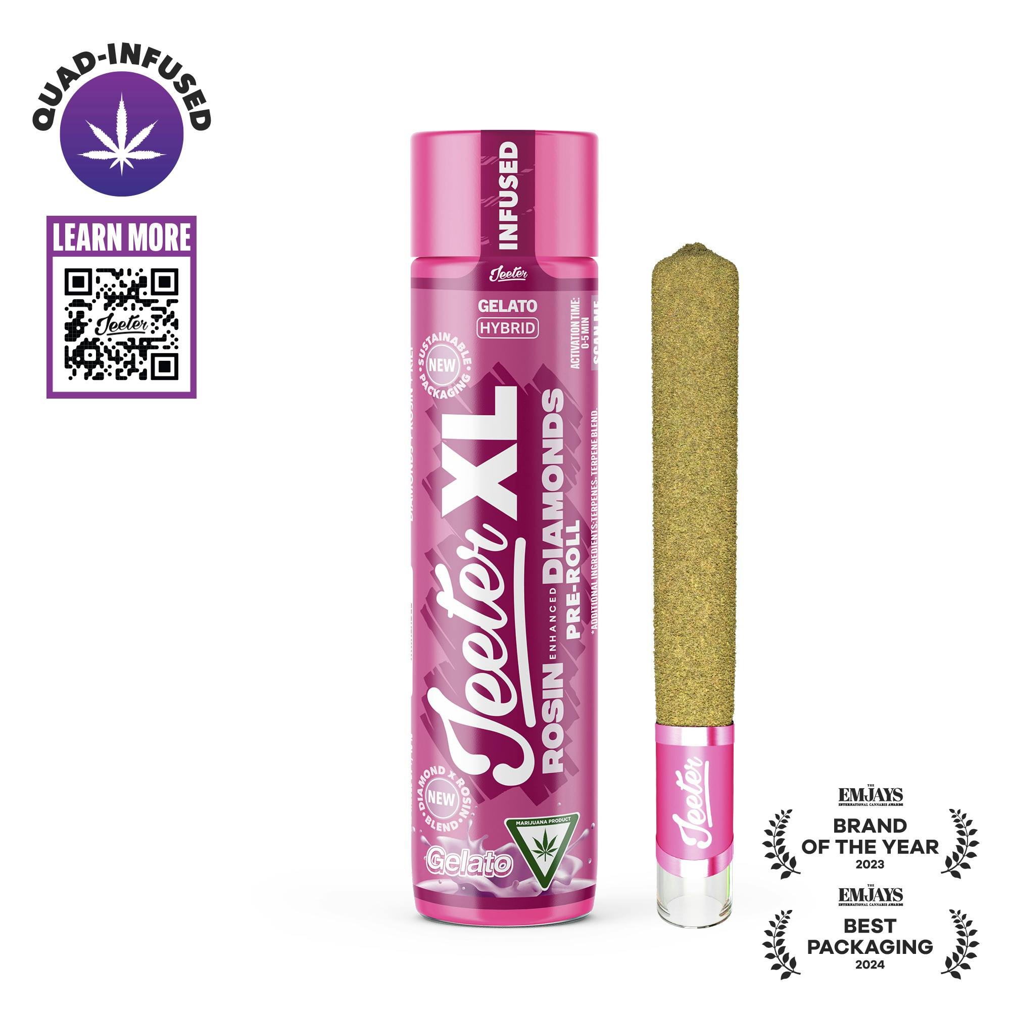 Gelato Quad Infused Pre-Roll cannabis product