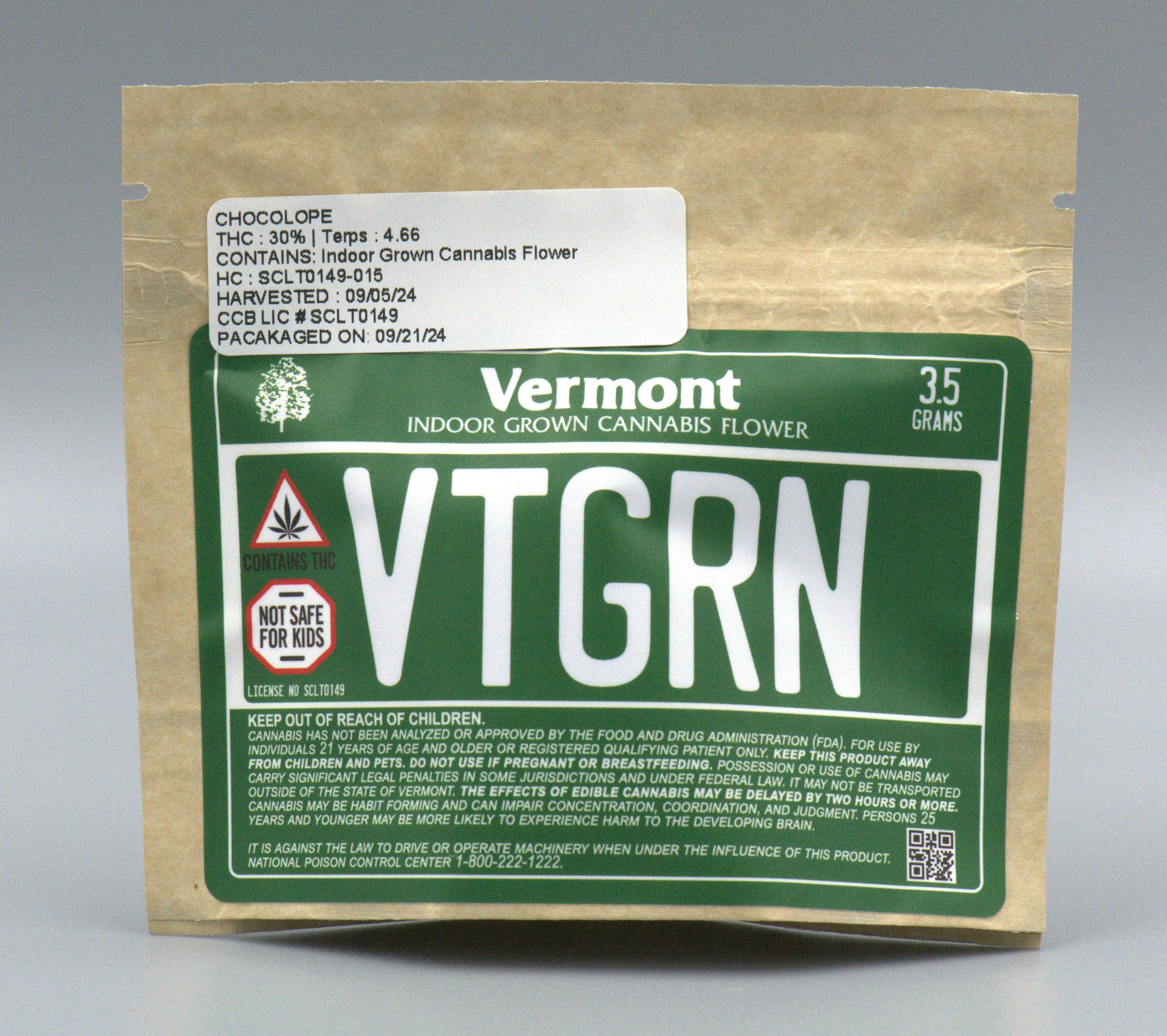 VT GRN- Chocolope, Flower, 3.5g