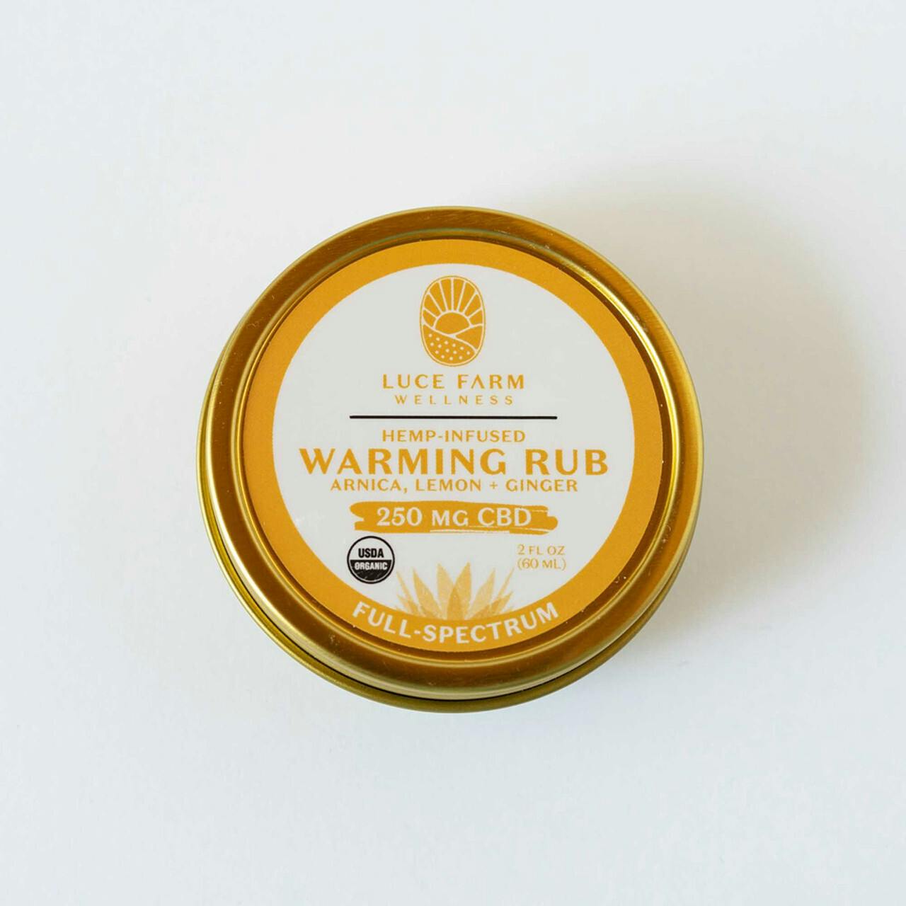 Warming 250mg CBD Rub, 2oz at The Herbal Collective