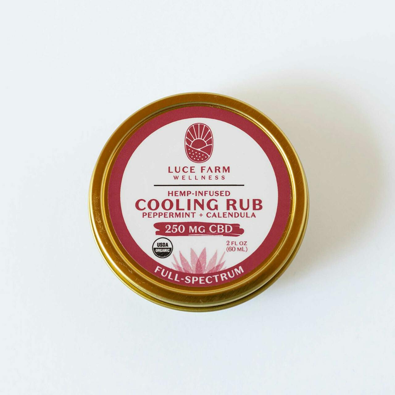 Cooling Rub, 250mg CBD, 2oz at The Herbal Collective