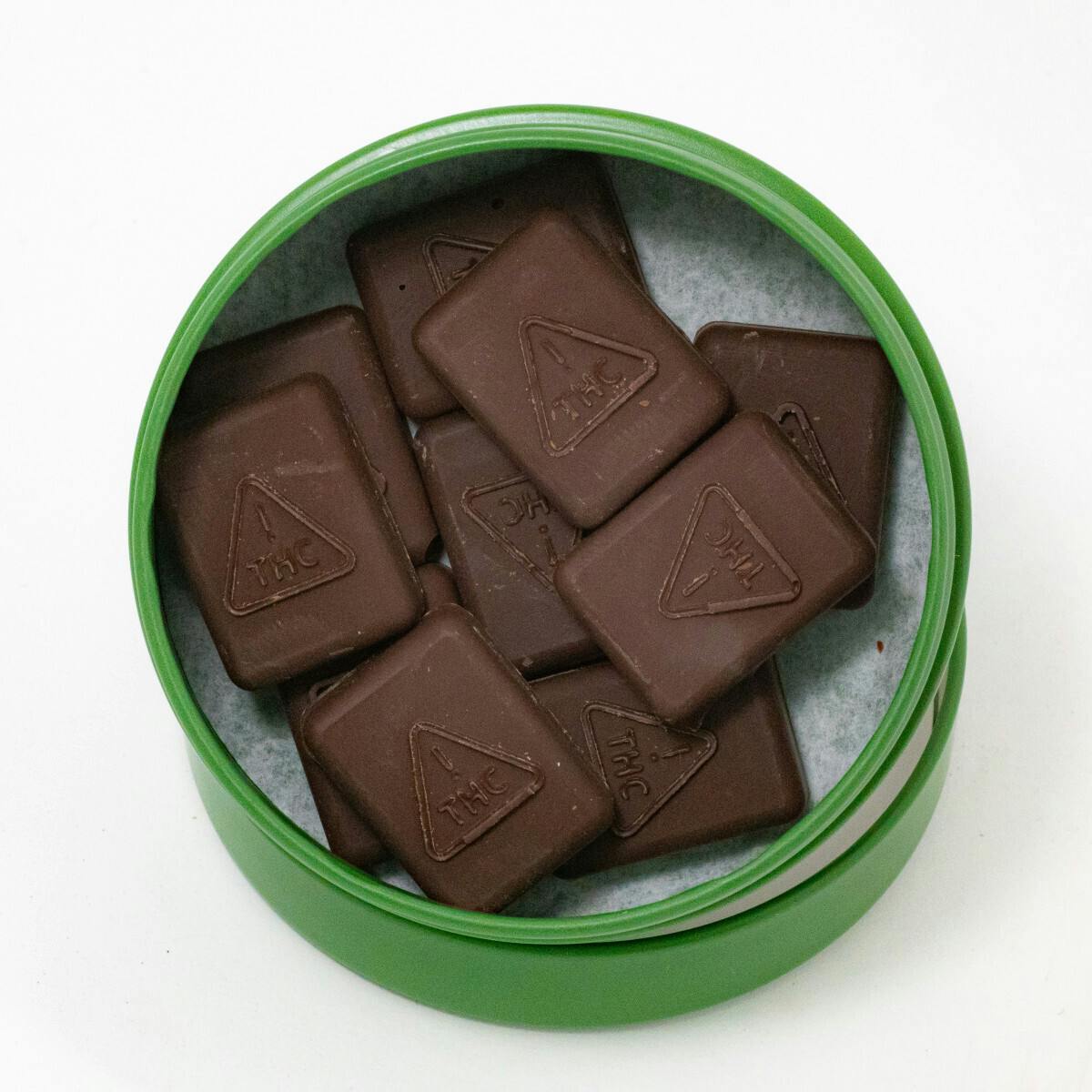 Dark Chocolate Squares, 50mg THC/50mg CBD at The Herbal Collective