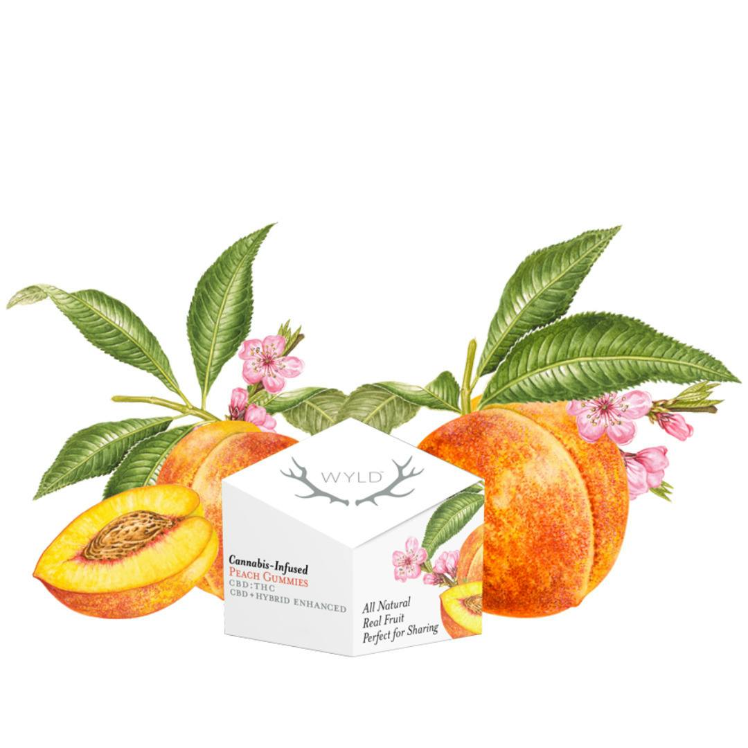 Wyld Gummies - Peach 2:1 CBD/THC