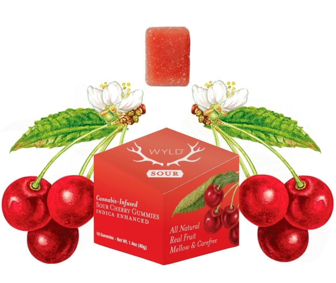 Wyld Gummies - Sour Cherry Indica
