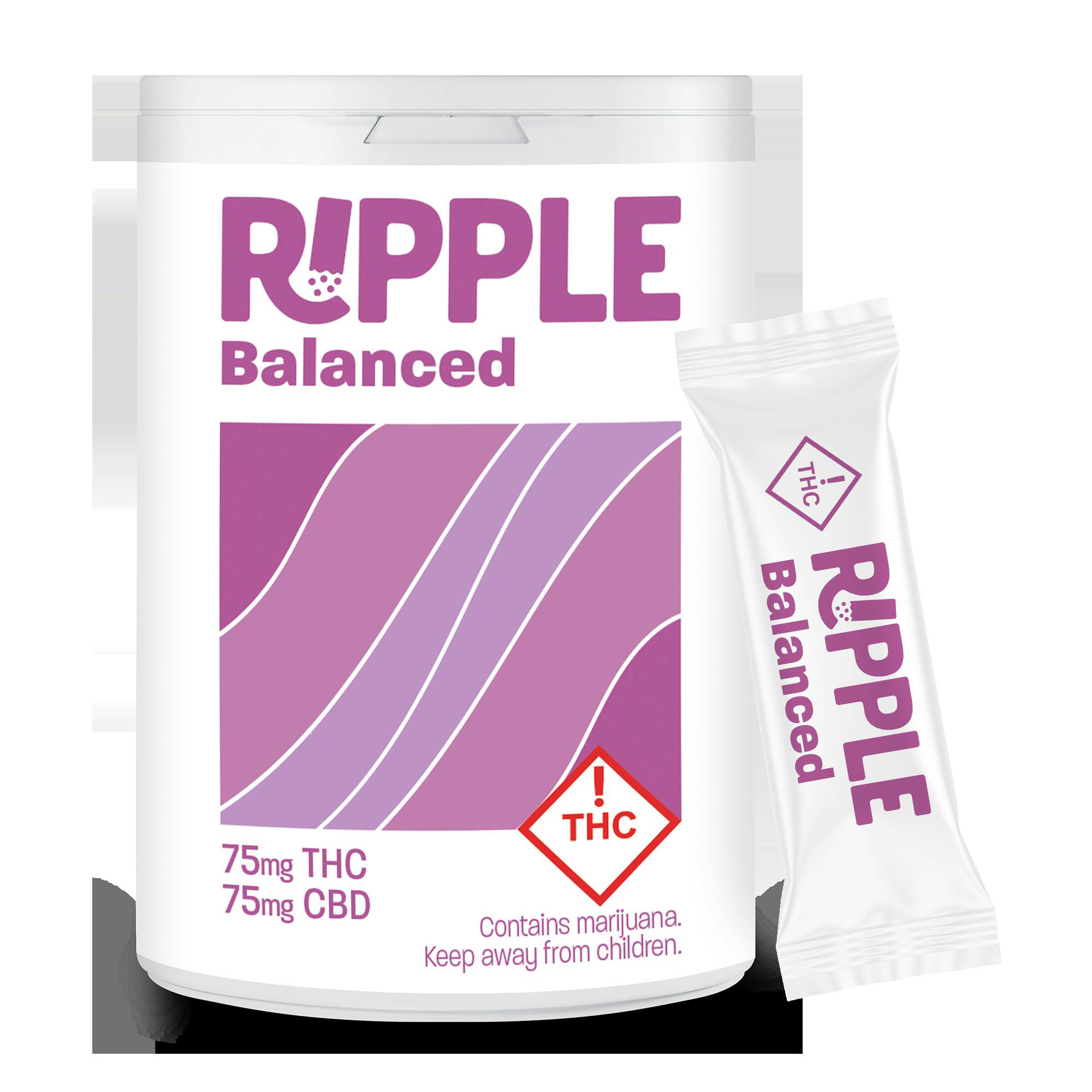 Ripple Dissolves - Balanced 1:1:1 THC/CBD/CBC 75mg each