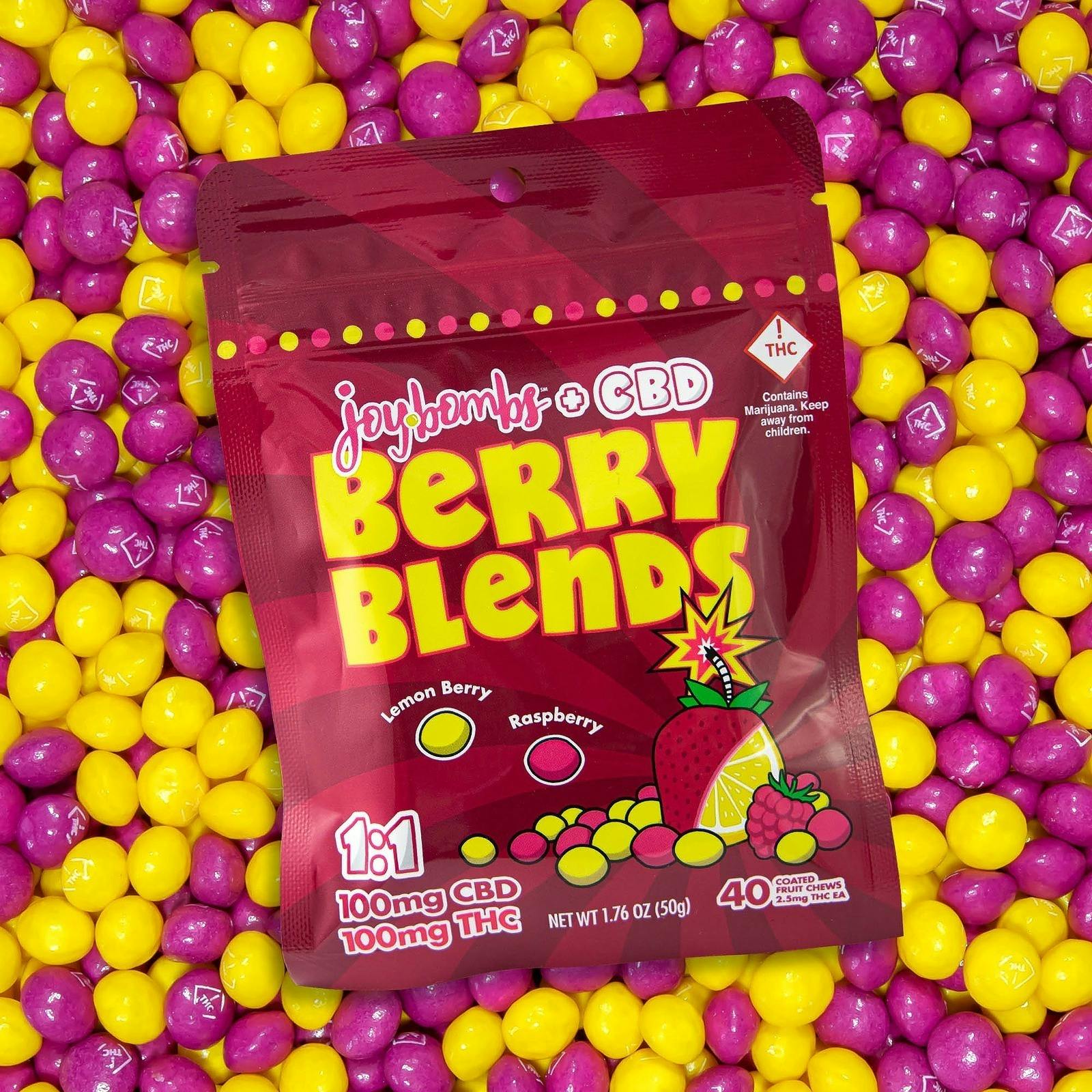 Joybombs - Sour Blend Chews 1:1 CBD/THC 100mg