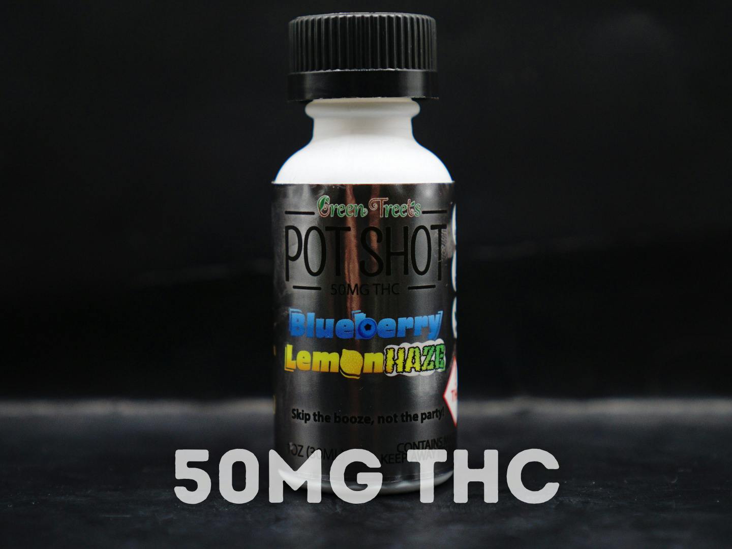 Green Treets Pot Shot - Blueberry Lemonhaze 50mg