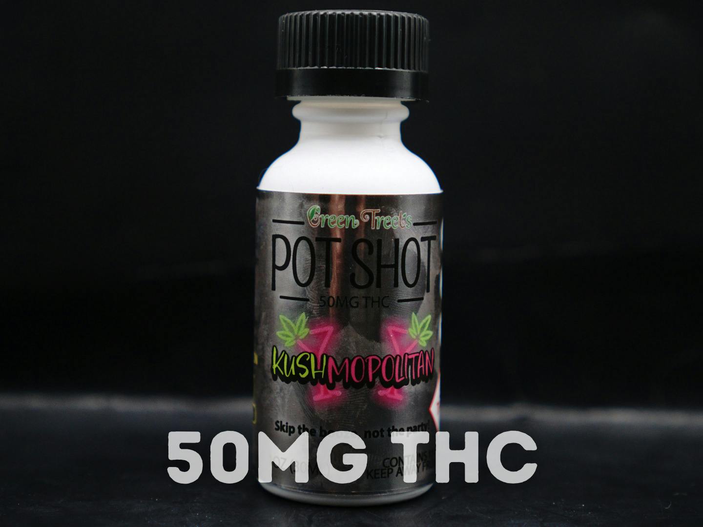 Green Treets Pot Shot - Kushmopoltian 50mg