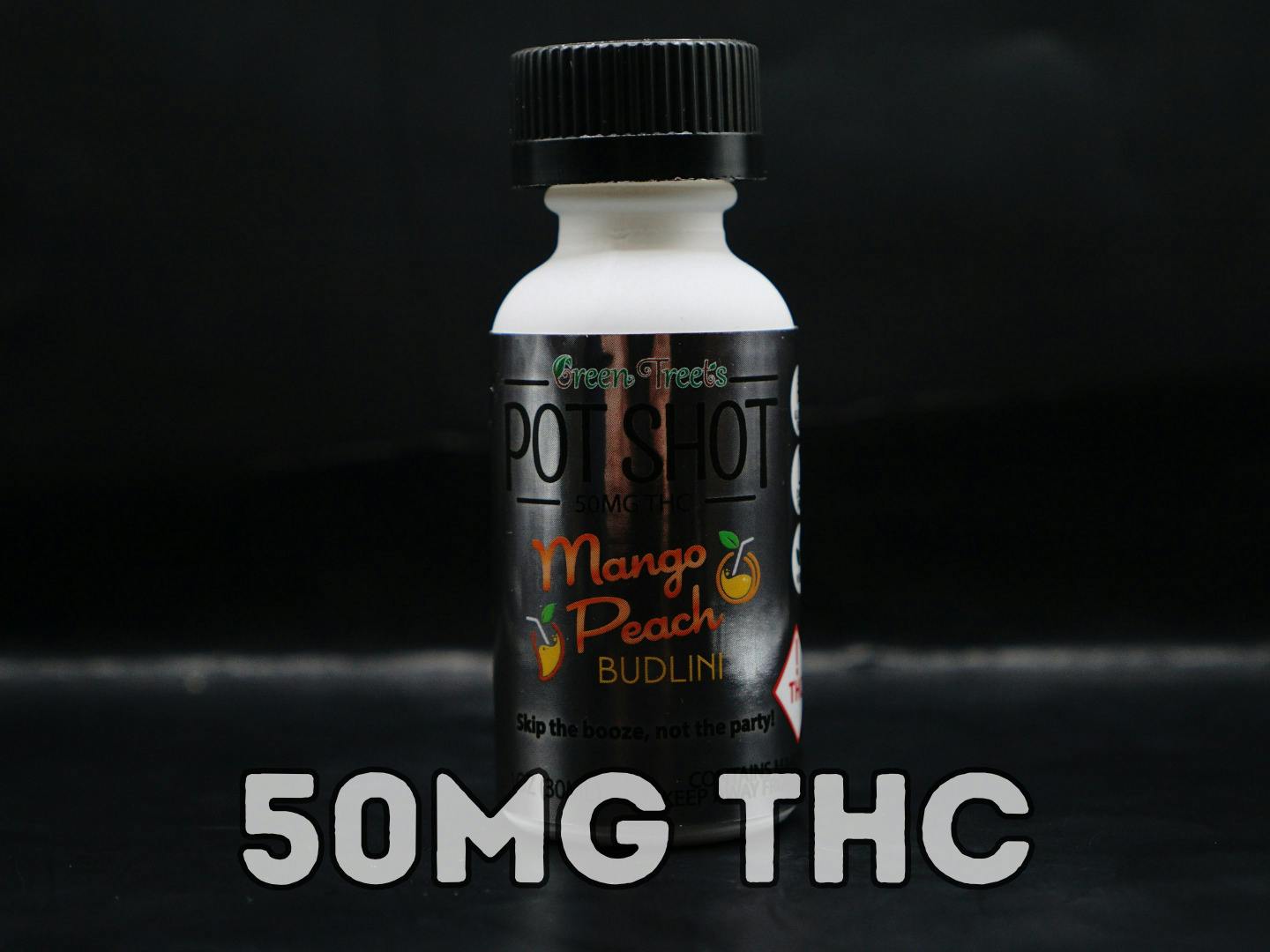 Green Treets Pot Shot - Blueberry Bong Island 50mg