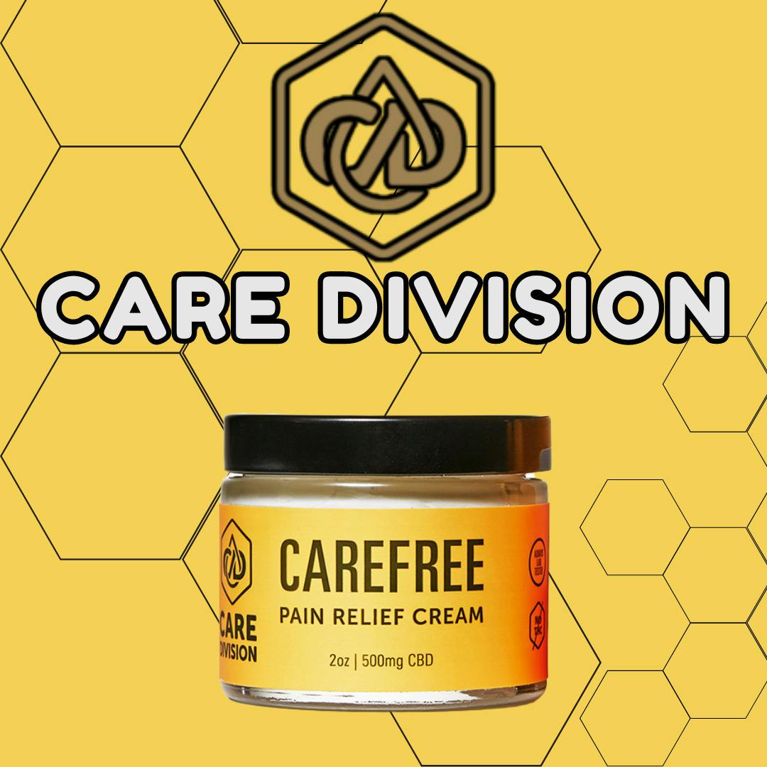 Care Division Cream - Carefree 500mgTHC/500mgCBD