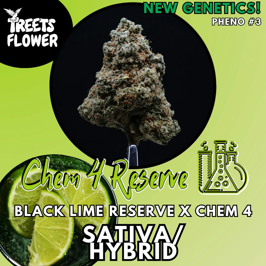 Flower - Treets Flower - Chem #4 Reserve - Silver Shelf