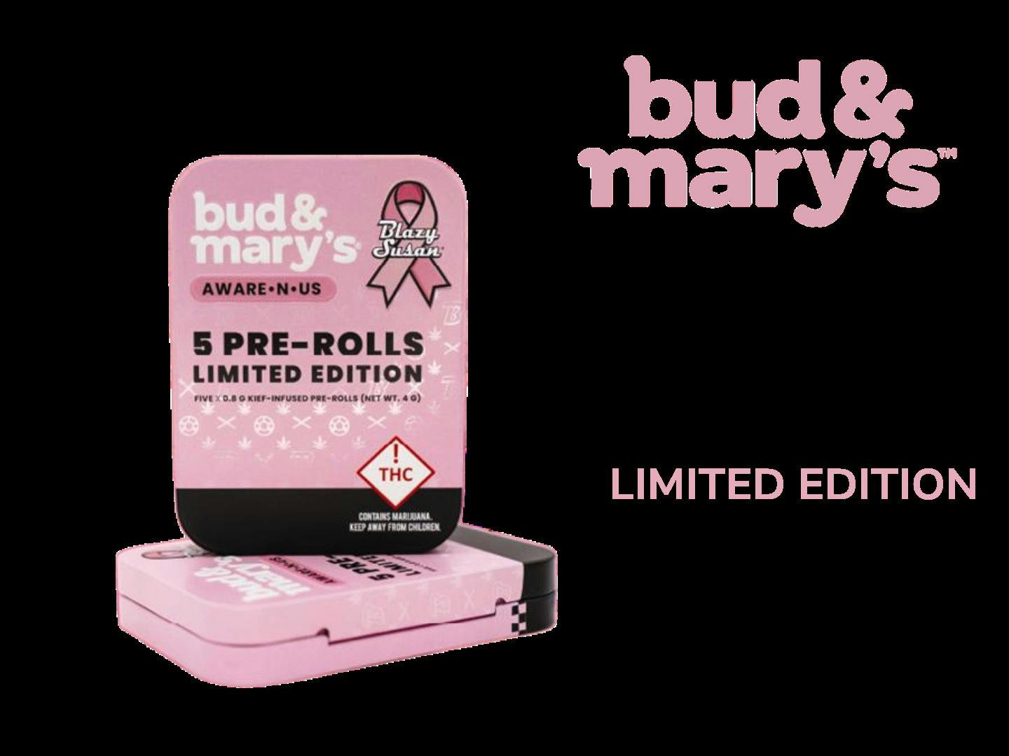 Infused Pre-Roll Pack Bud & Mary's - Aware-N-US Jelly Zonuts 5pk