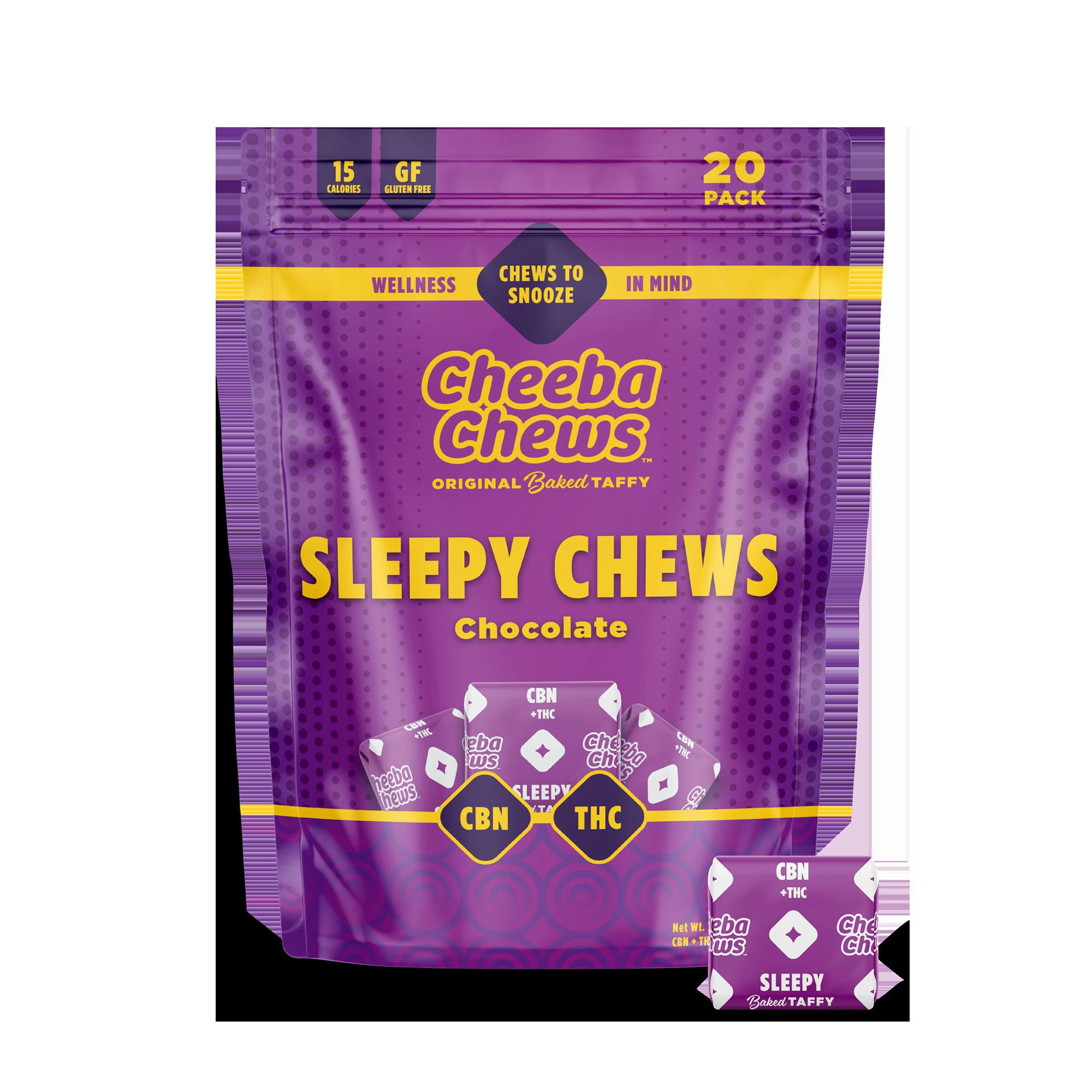 Cheeba Chews - Sleepy Chocolate Taffy 1:1 THC/CBN