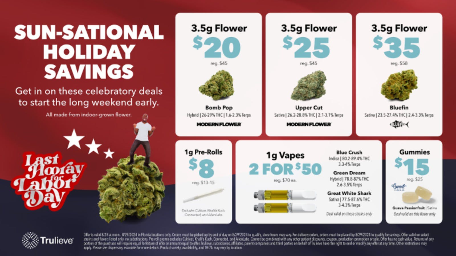 Get ready for the long weekend🎉 at Trulieve Jacksonville Weedmaps