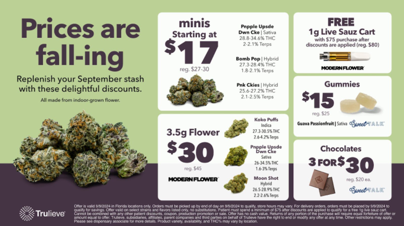🎯 Monday Savings! at Trulieve Zephyrhills Weedmaps