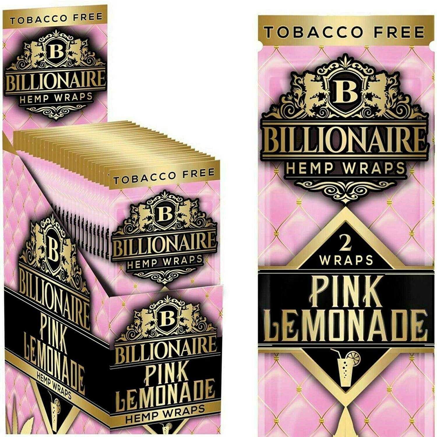 Billionaire Hemp Wraps | Pink Lemonade | Hemp Wraps | Tobacco Free