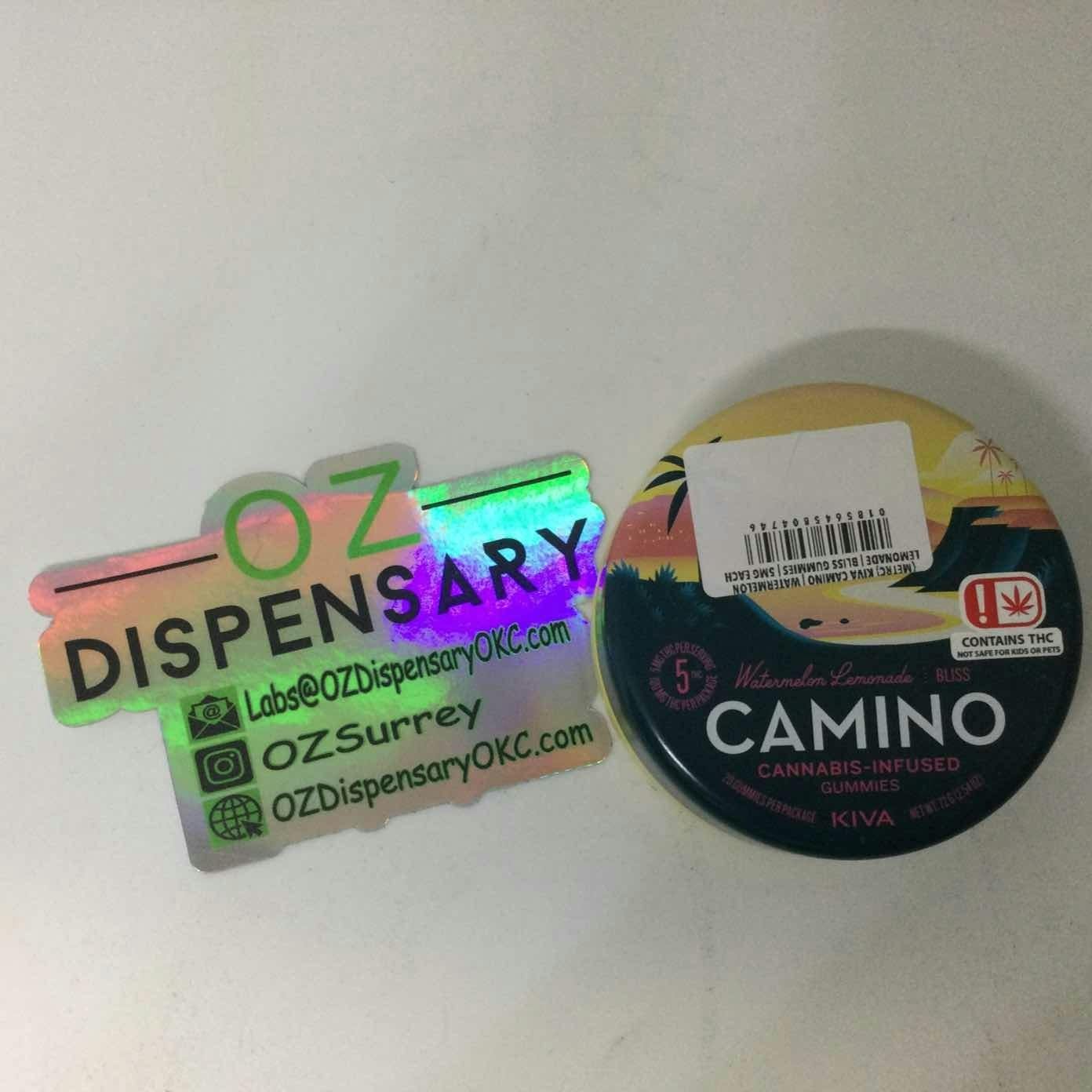 (METRC) KIVA CAMINO | WATERMELON LEMONADE | BLISS GUMMIES | 5MG EACH