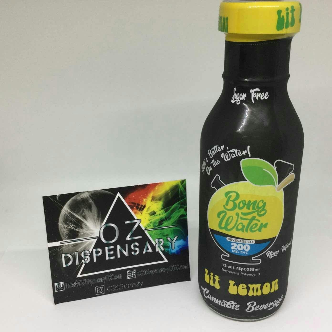 Bong Water | Lit Lemon | 200mg | Drink | Hybrid