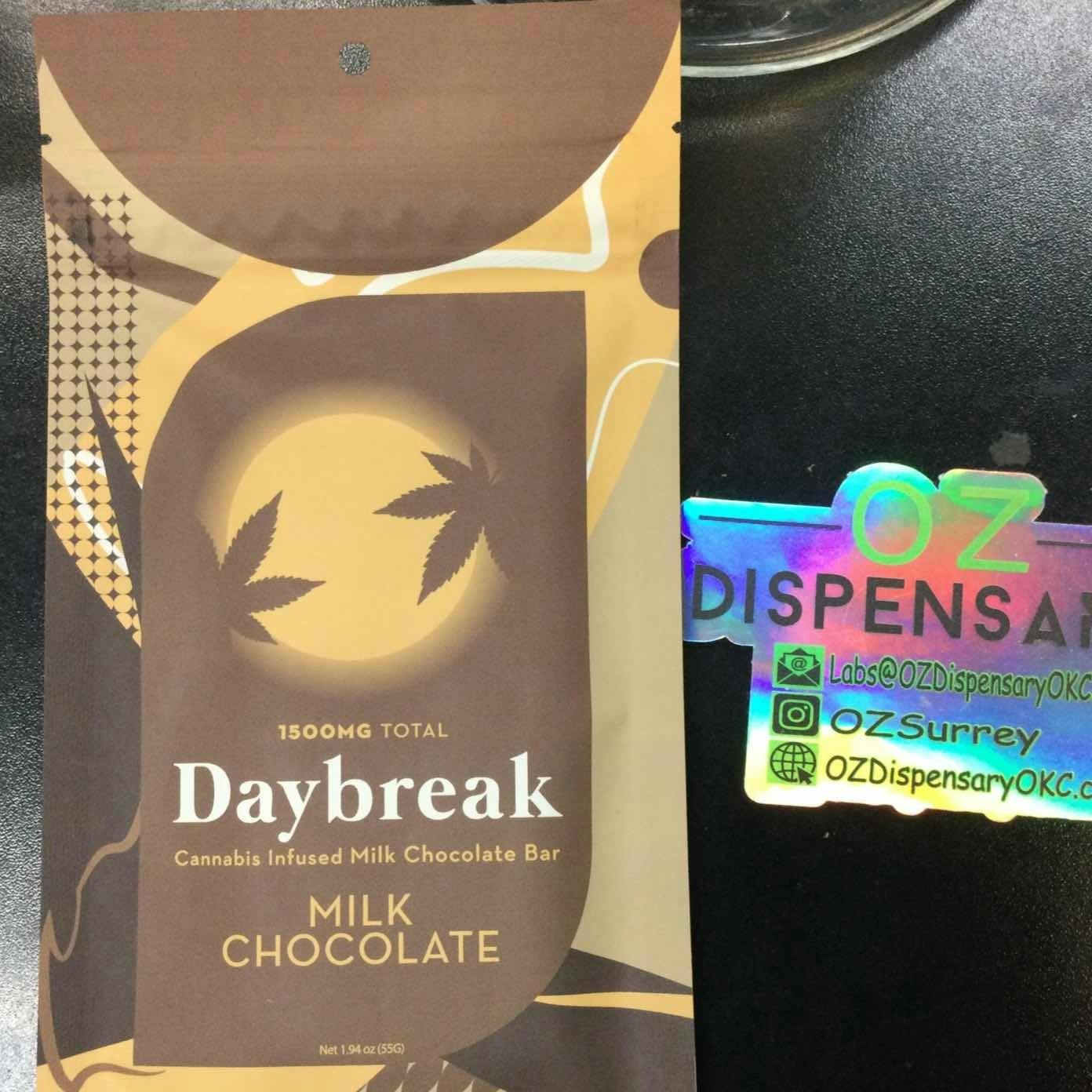 Daybreak | Milk Chocolate | Chocolate Bar | (1500mg) | Hybrid