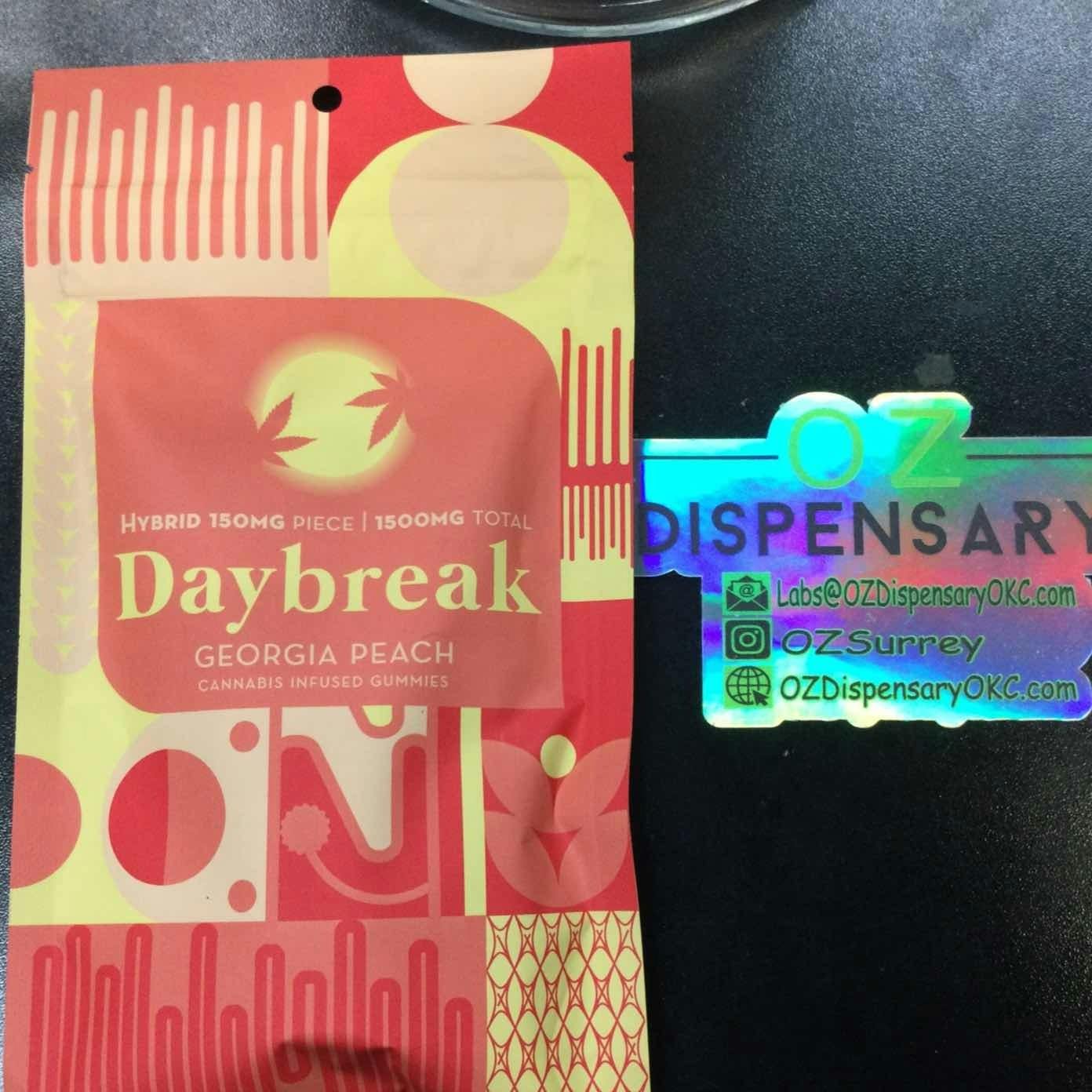 Georgia Peach | Daybreak | 1500MG; 10 150MG Gummies | Hybrid