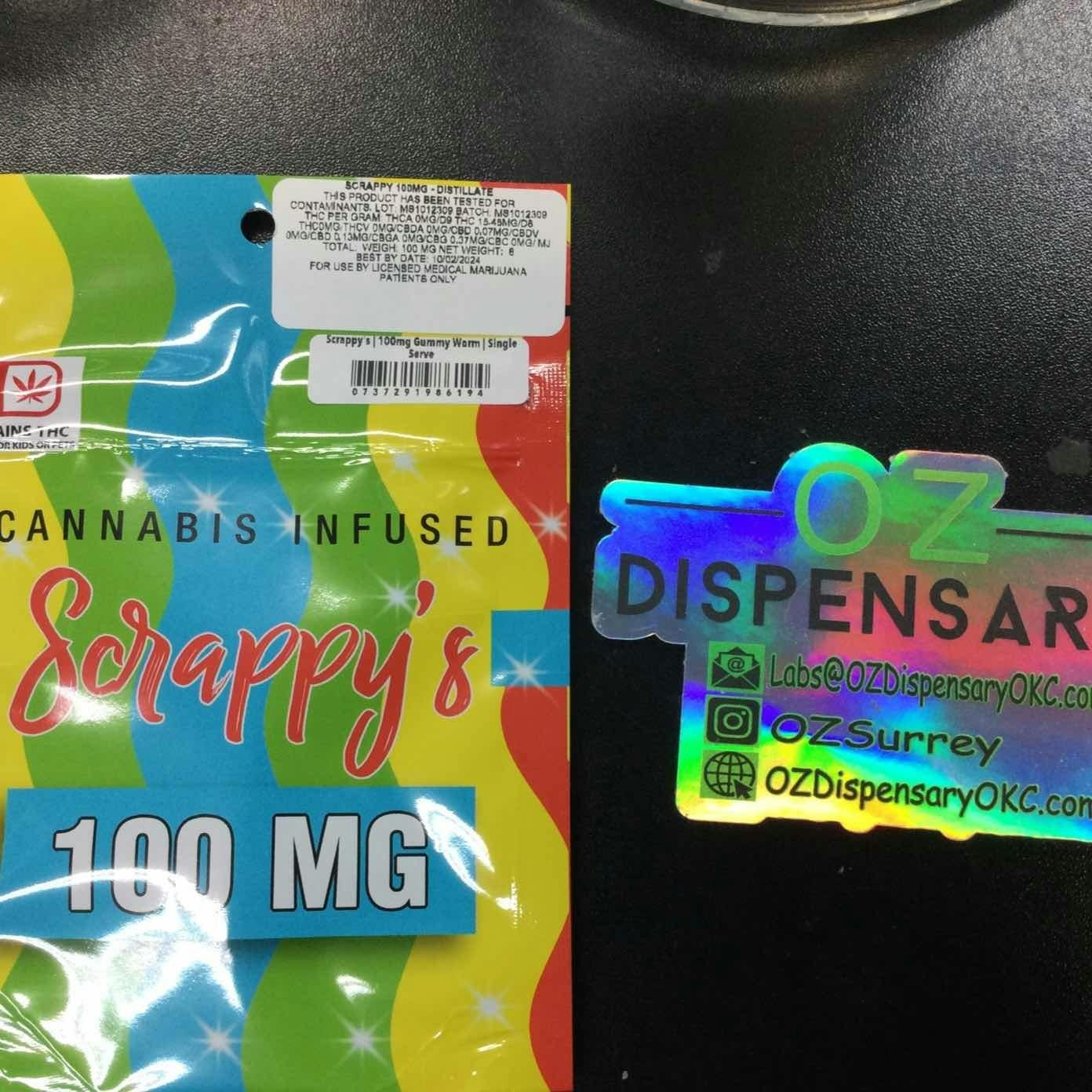 Scrappy's | 100mg Gummy Worm | Single Serve