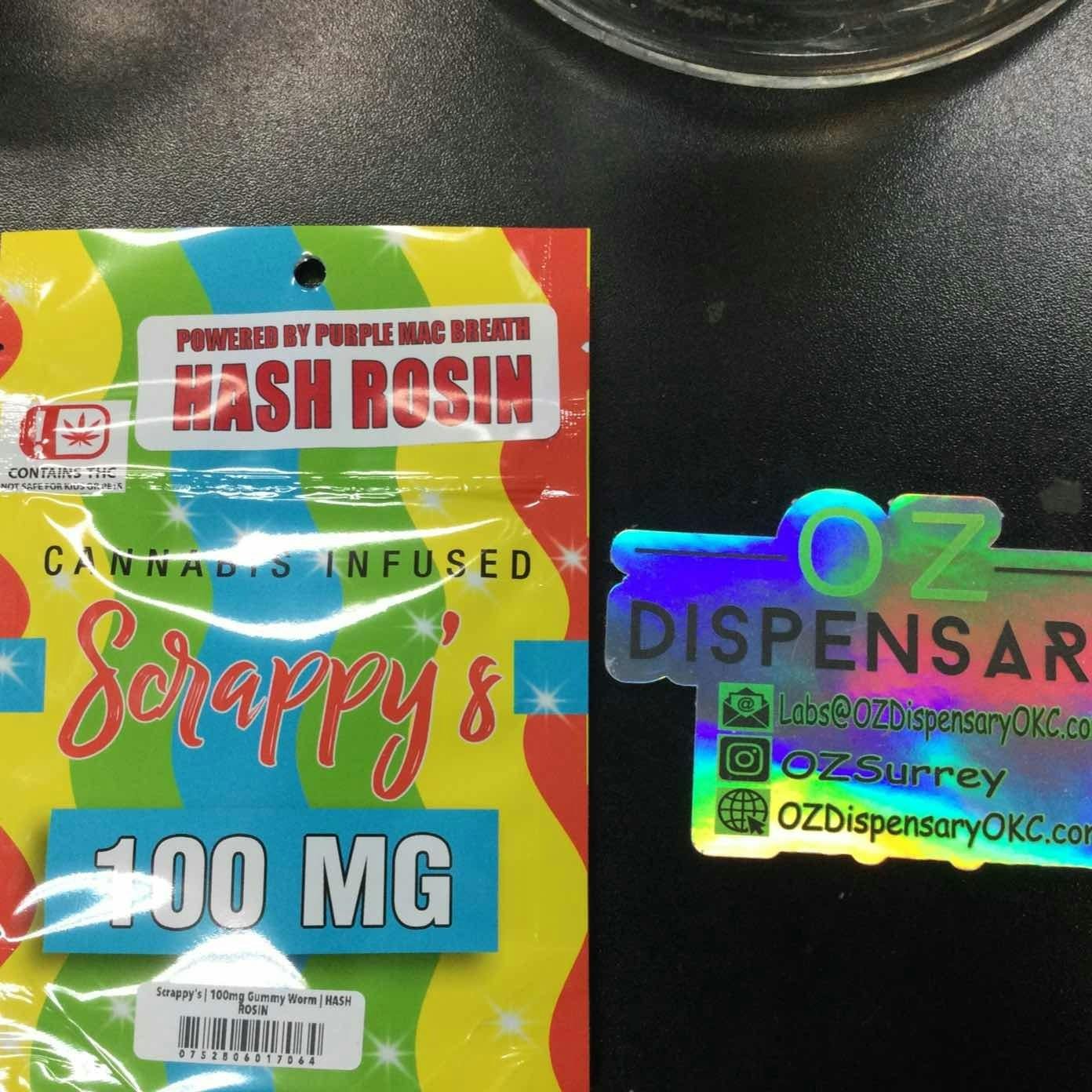 Scrappy's | 100mg Gummy Worm | HASH ROSIN
