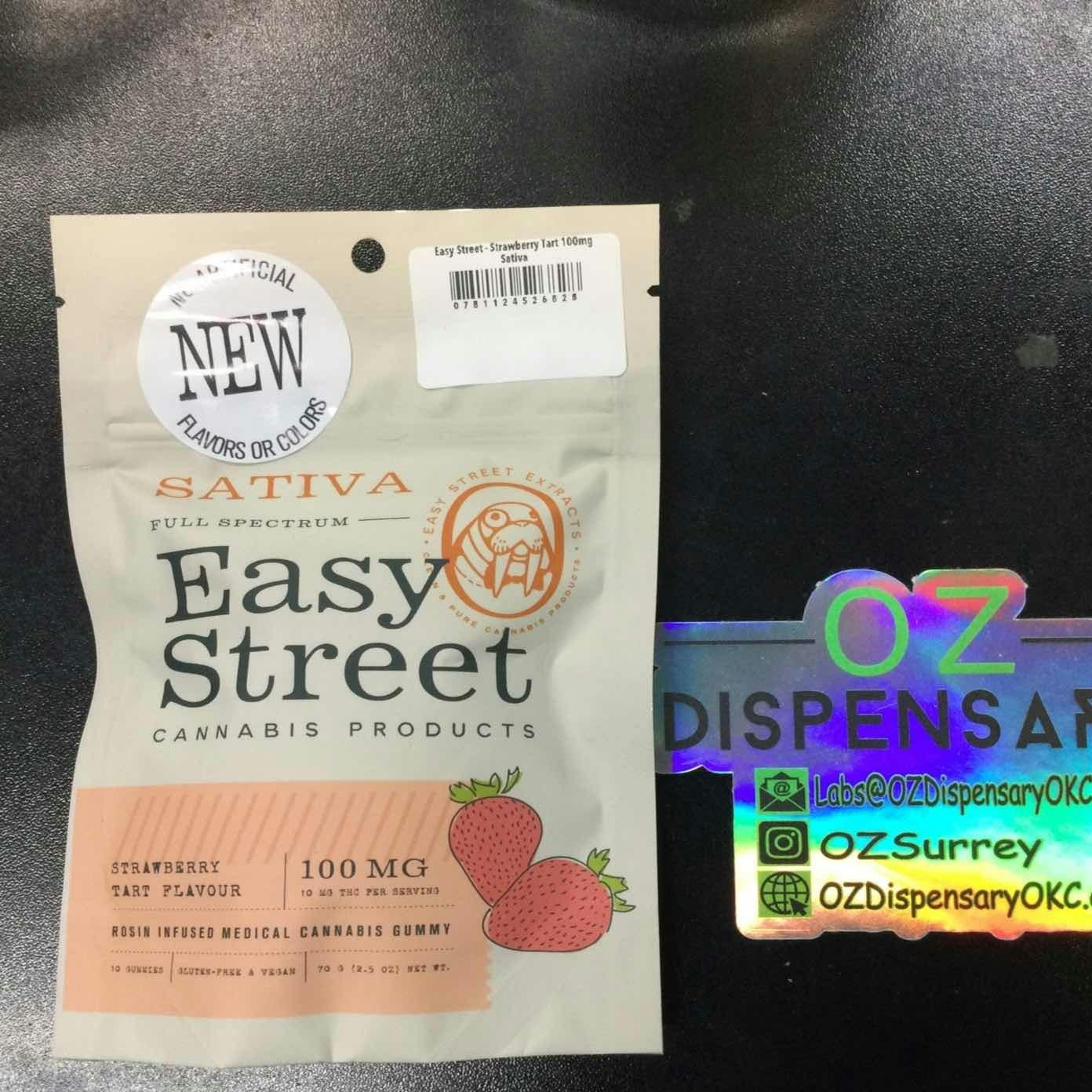 Easy Street - Strawberry Tart 100mg Sativa