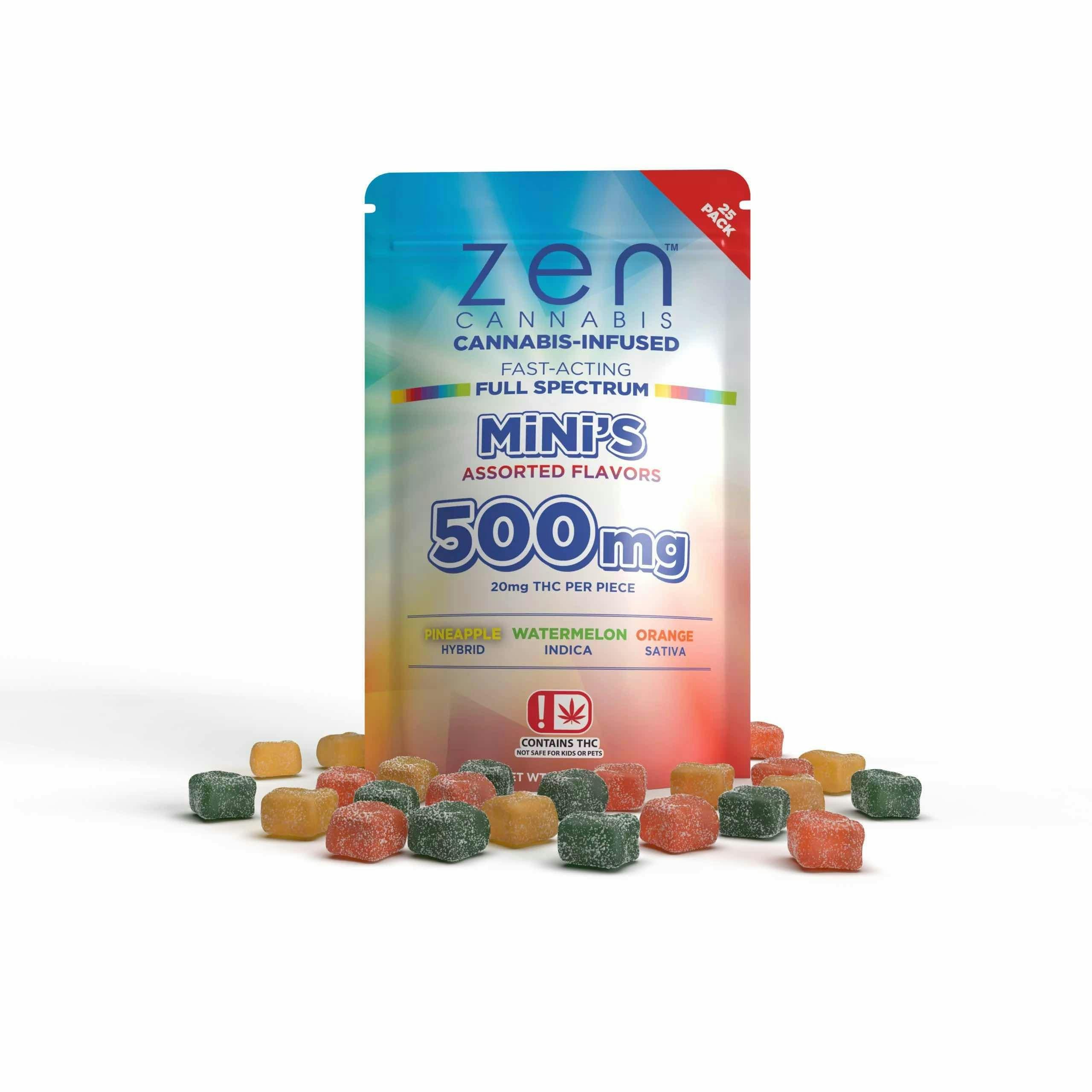 ZEN - Hybrid Mini Asstd Flavor - 500mg;25mg per piece