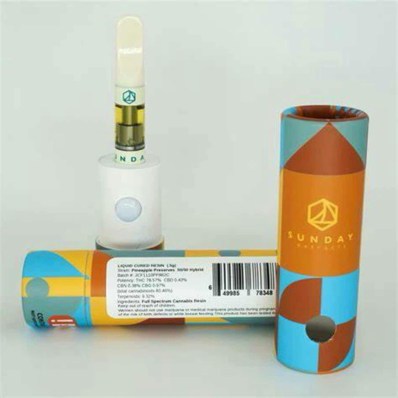 1g Cured Resin Cartridge Banana Punch