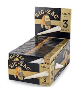 3pk Zig Zag- King Size Prerolled Cones $4