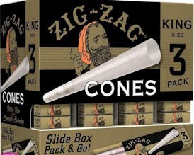 3pk Zig Zag Ultra Thin- King Size Prerolled Cones $4