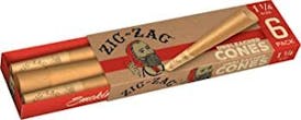 6pk 1 1/4 Zig Zag Unbleached Cones $4