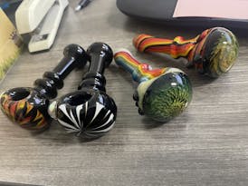Large Assorted Glass Hand Pipe $40