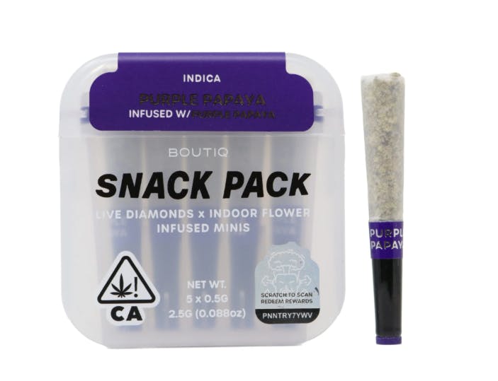 BOUTIQ: Snap - - Purple Papaya
