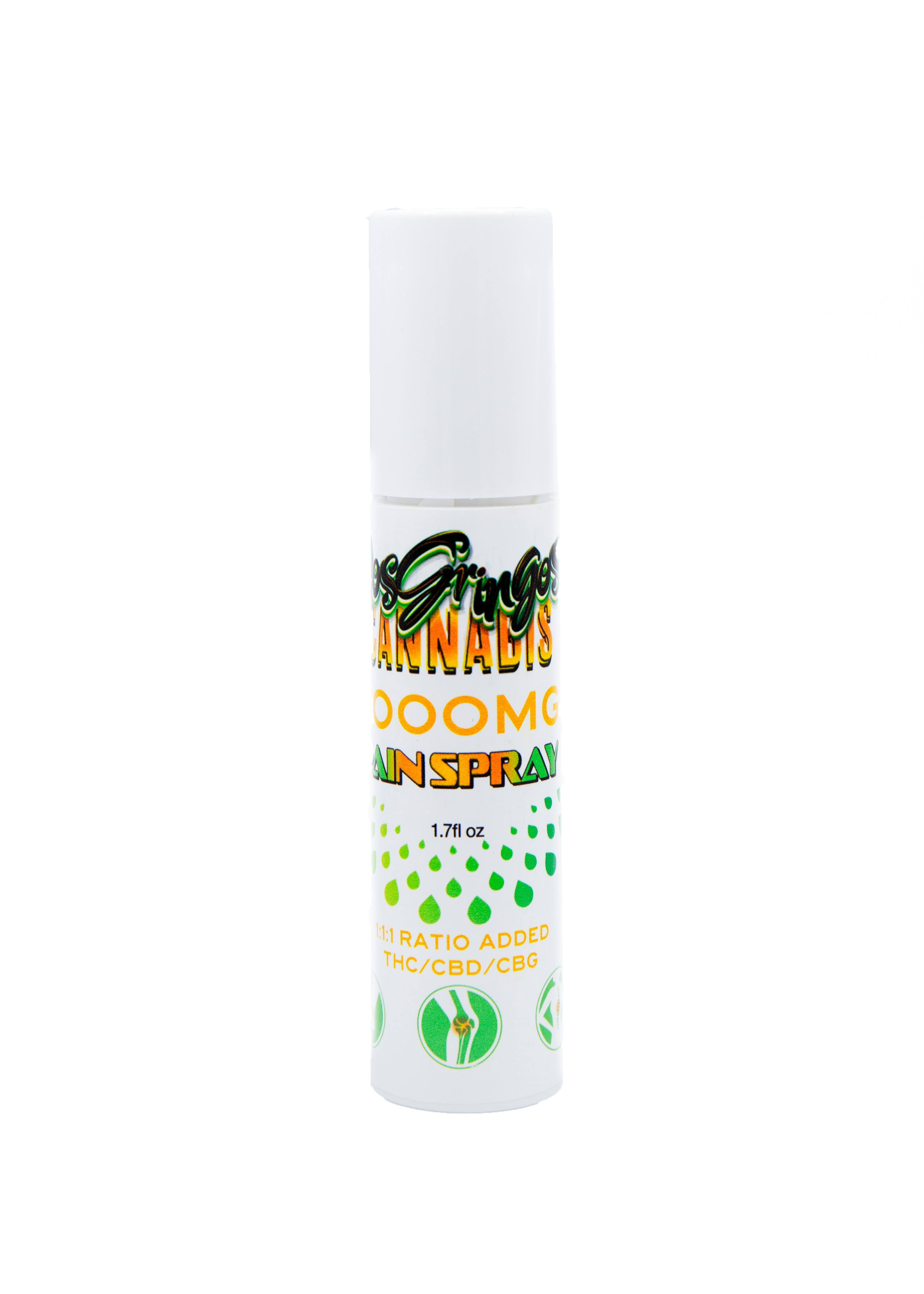 Dos Gringos Spray 1000MG 1:1:1 THC/CBD/CBG