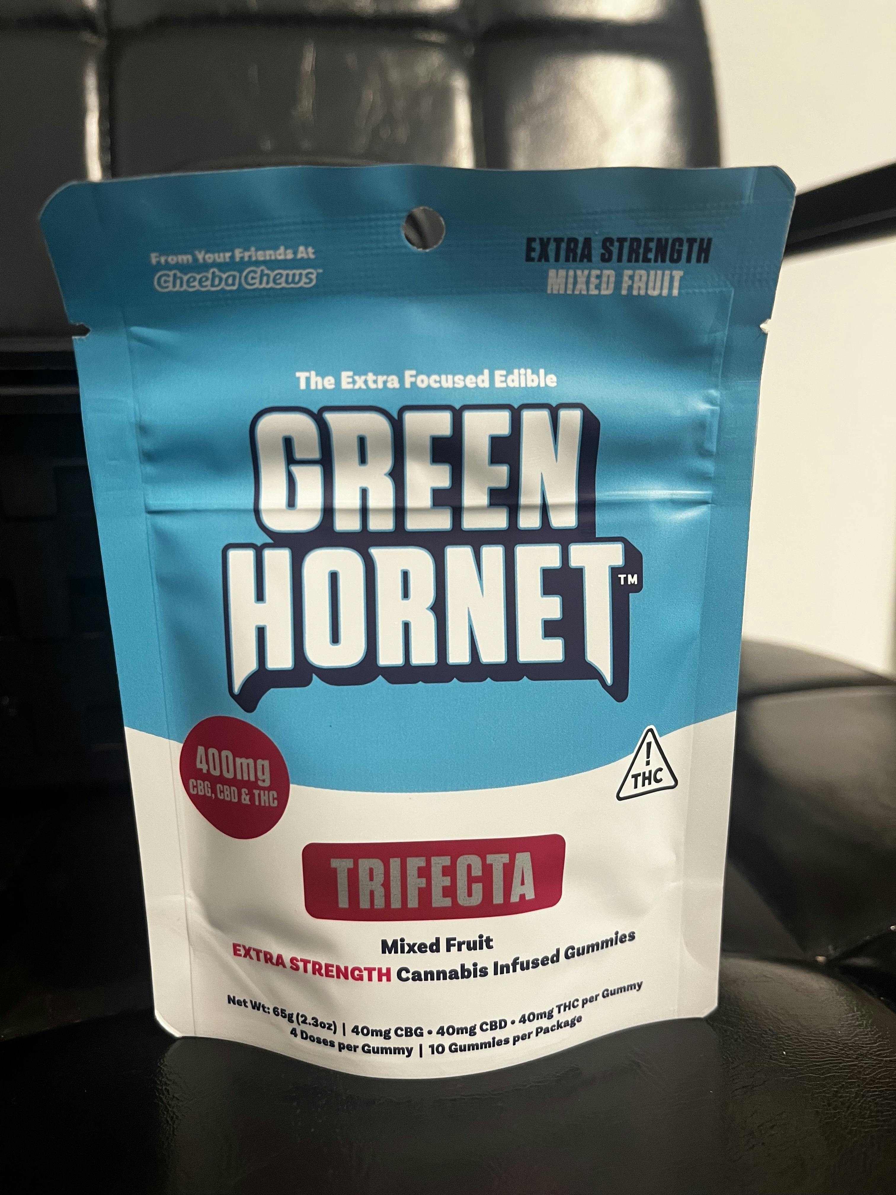 Green Hornet Mixed Fruit Trifecta High Dose 400mg 10 Pack