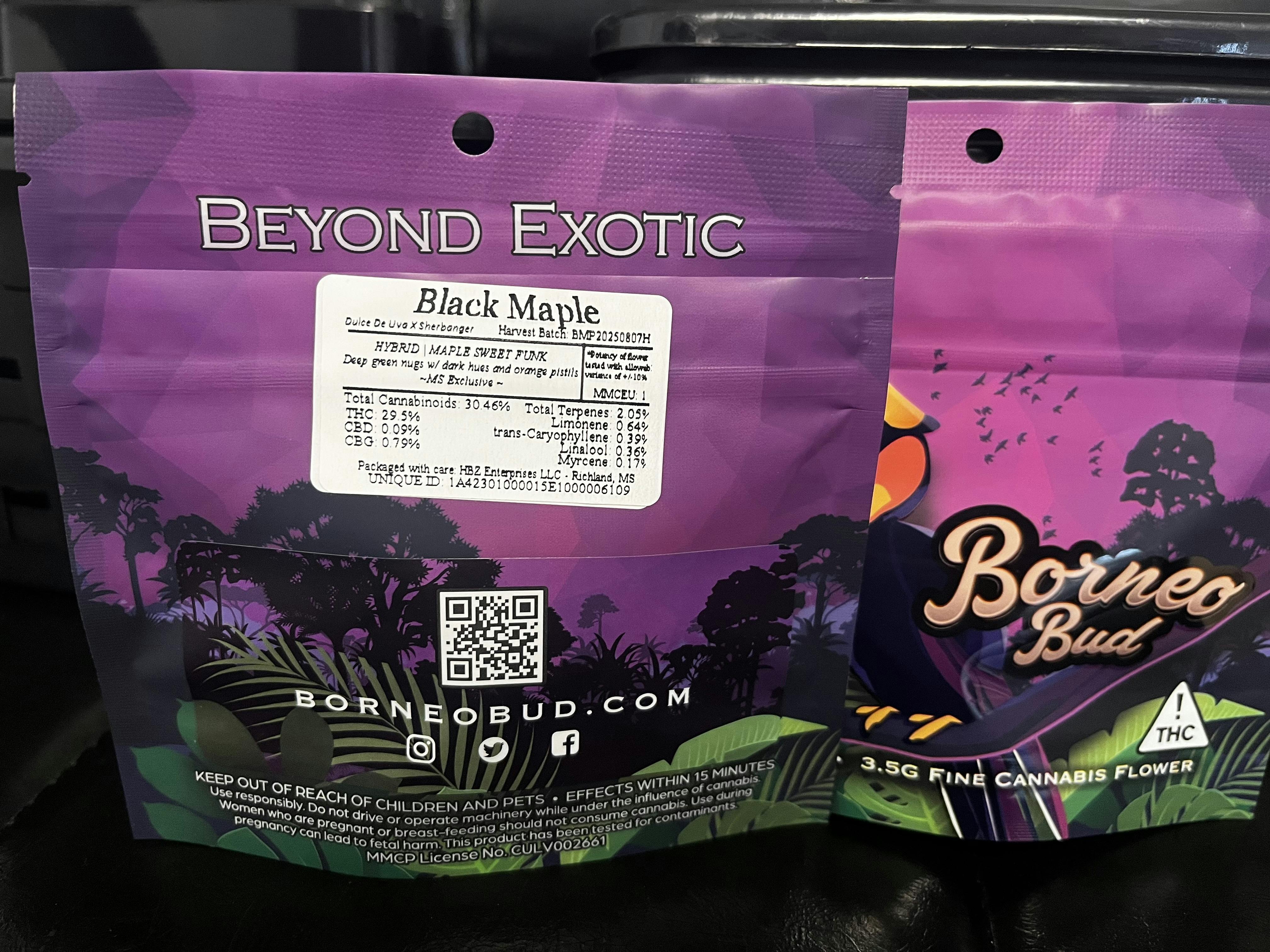 3.5g Mylar - Black Maple