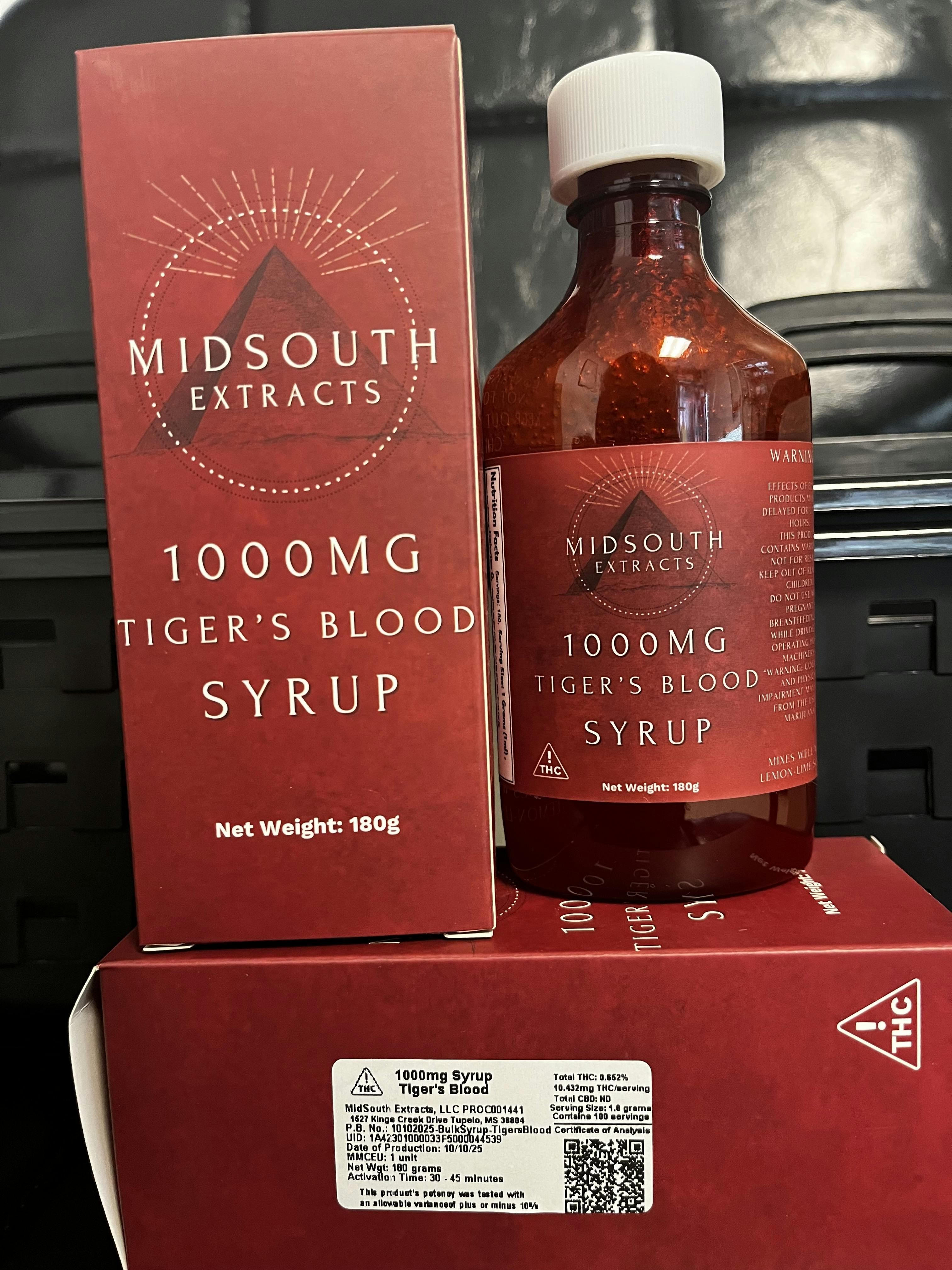 Infused Syrup - Tiger's Blood - 1000mg - 4539