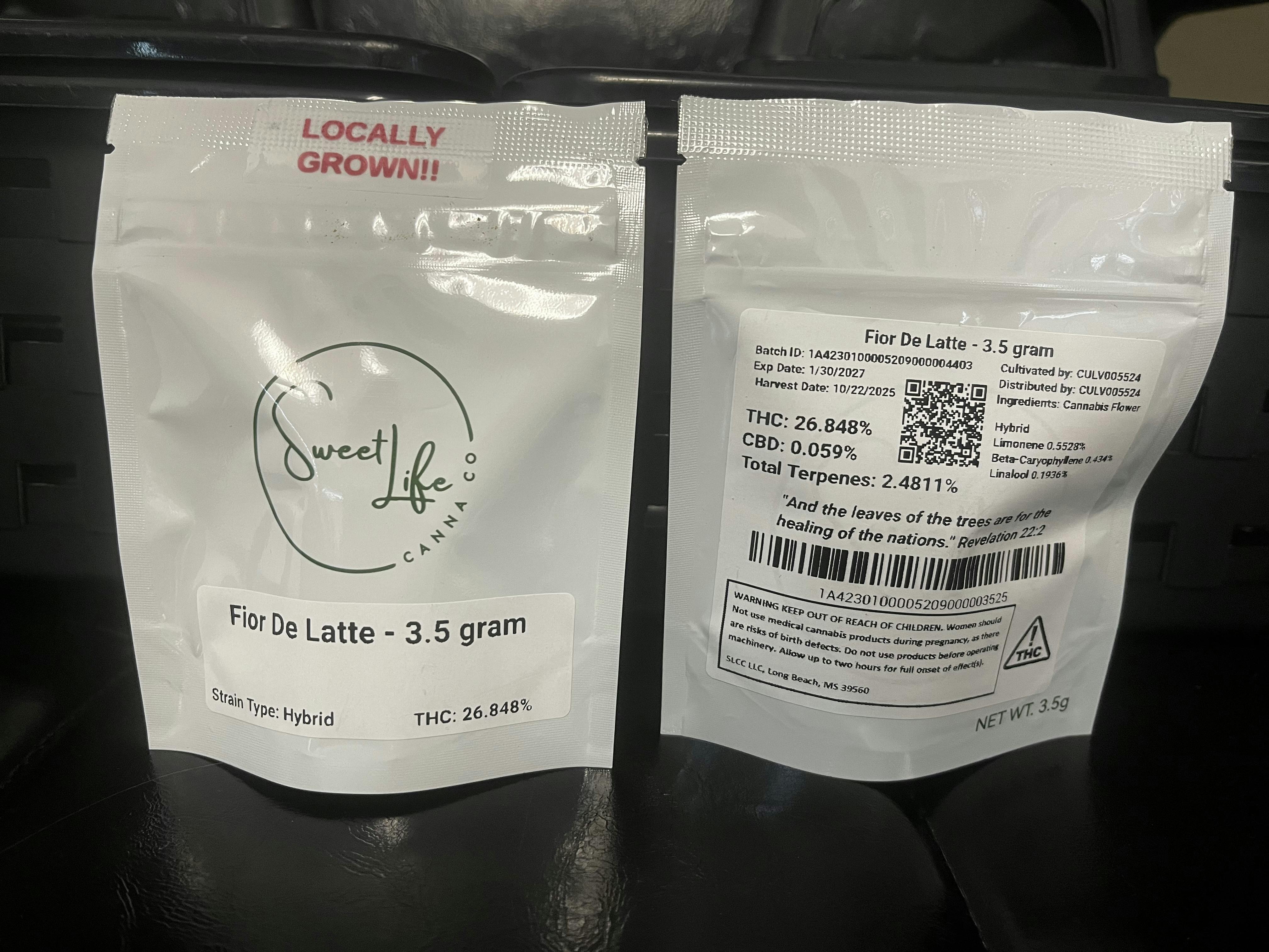 Fior De Latte 3.5g bags