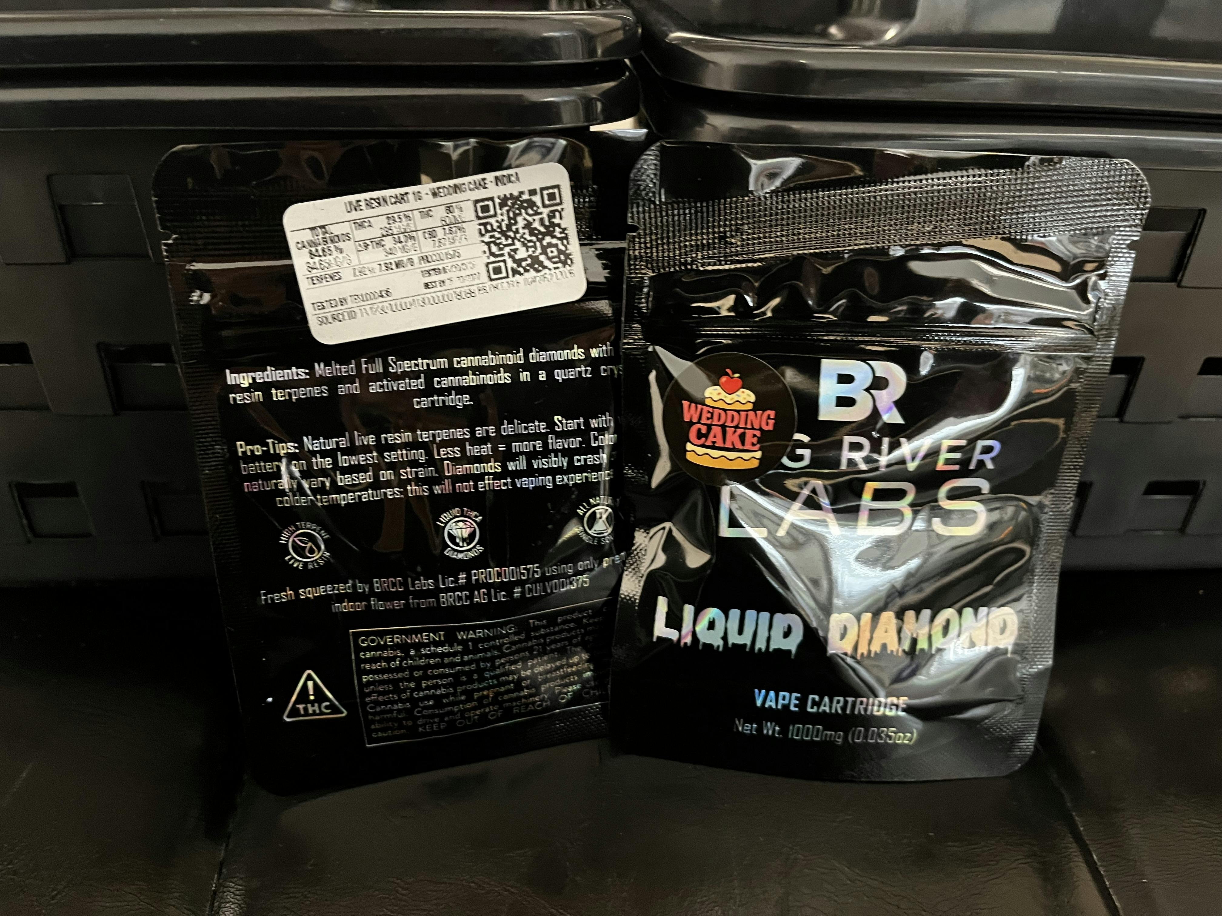 BRCC | Liquid THCA | Live Resin | 1g Cart | Wedding Cake | 20260424