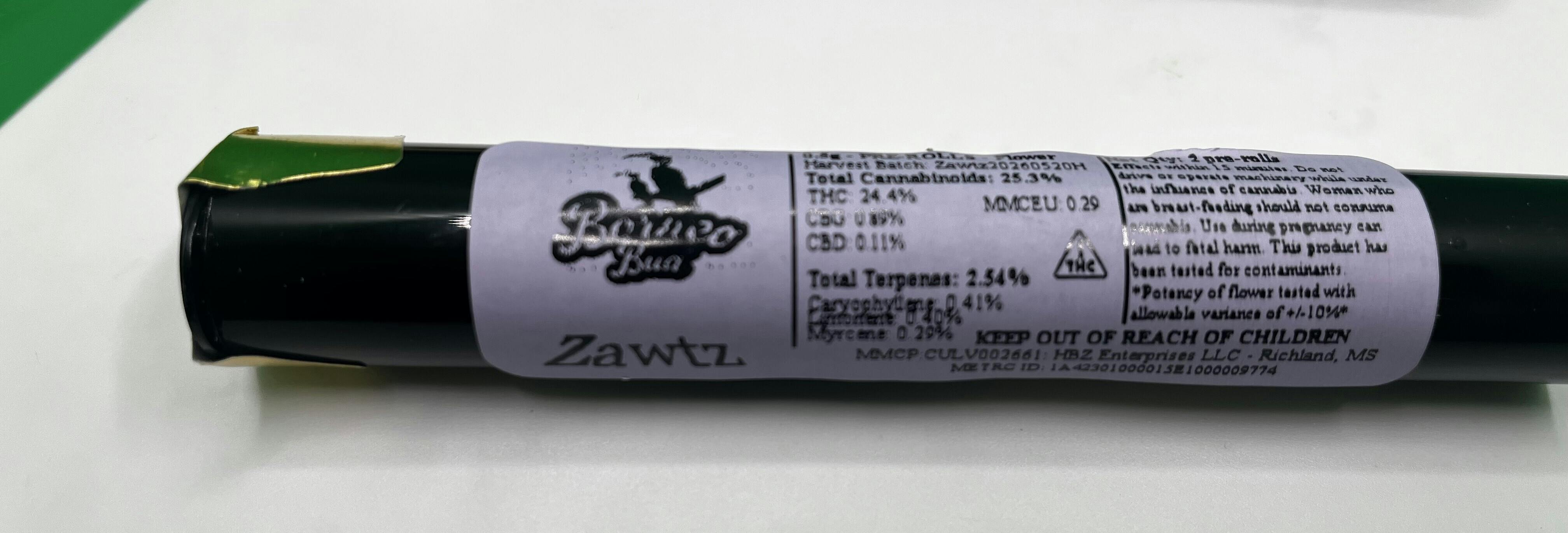 0.5g - Pre-Rolls Two Pack -Zawtz