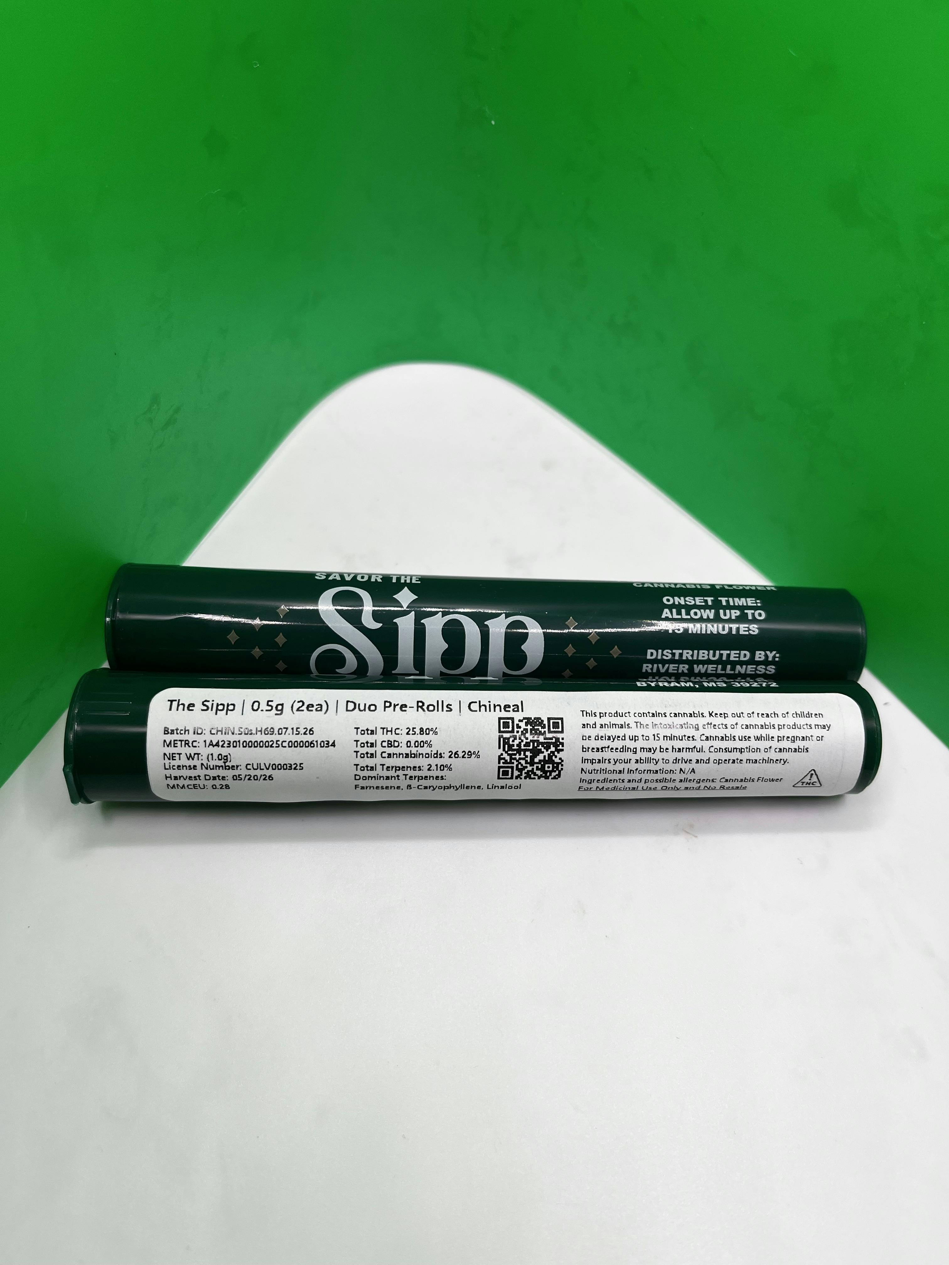 The Sipp | Chineal Duos .5g Pre-Rolls