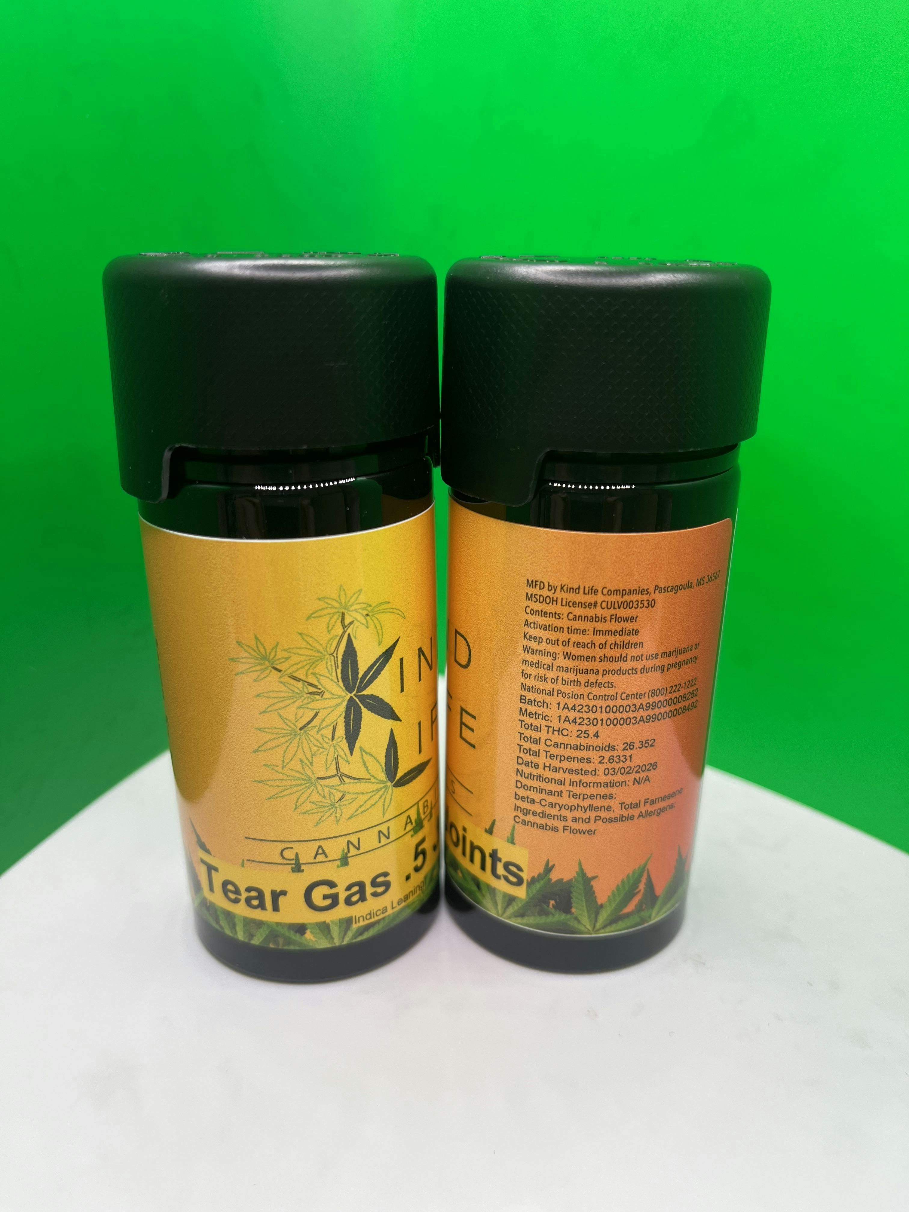 Tear Gas- .5 Joint Pack