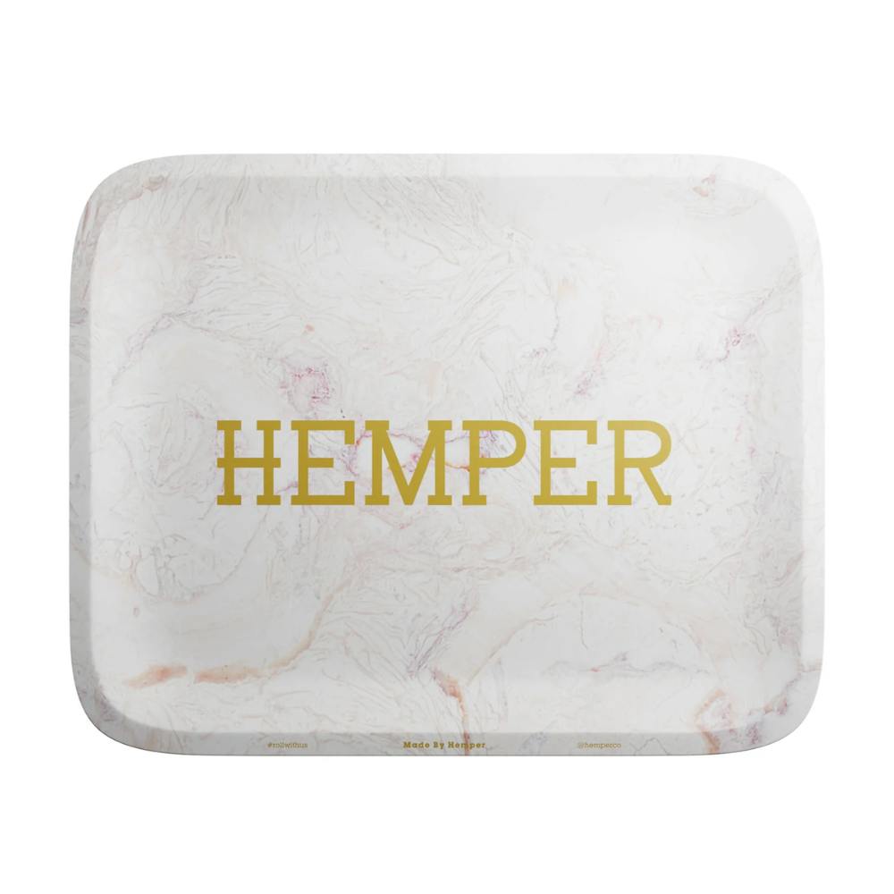 Rolling Tray - Luxe Marble - Pink/White - Medium