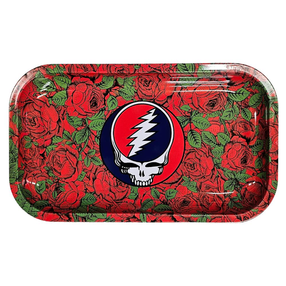 Rolling Tray - Metal - Grateful Dead Roses - Medium
